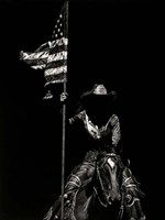 Scratchboard Rodeo VI Fine Art Print