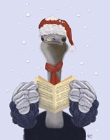Ostrich, Carol Singing Fine Art Print