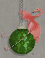 Flamingo Wrecking Ball Fine Art Print