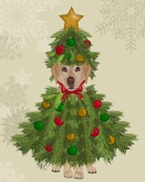 Yellow Labrador, Christmas Tree Costume Fine Art Print