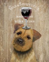 Dog Au Vin, Border Terrier Fine Art Print