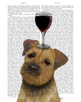 Dog Au Vin, Border Terrier Fine Art Print