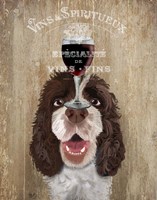 Dog Au Vin, Springer Spaniel Fine Art Print
