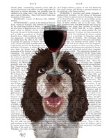 Dog Au Vin, Springer Spaniel Fine Art Print