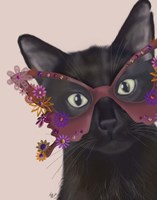 Cat and Flower Glasses Fine Art Print