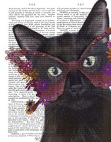 Cat and Flower Glasses Fine Art Print
