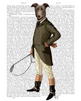 Greyhound Rider Framed Print