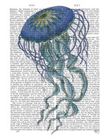 Blue Jellyfish 1 Fine Art Print