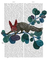 Sly Fox in Bunny Mask Fine Art Print