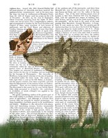 Wolf and Moth Fine Art Print