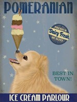 Pomeranian Ice Cream Fine Art Print