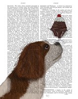 Cavalier King Charles, Brown White, Ice Cream Fine Art Print