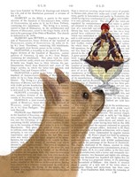 Chihuahua, Fawn, Ice Cream Fine Art Print