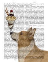 Corgi, Tan, Ice Cream Fine Art Print