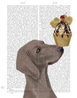 Weimaraner Ice Cream Fine Art Print