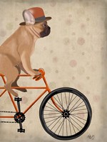 French Bulldog on Bicycle Fine Art Print