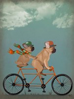 French Bulldog Tandem Fine Art Print