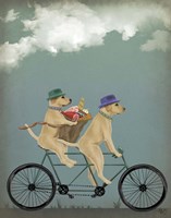 Yellow Labrador Tandem Fine Art Print