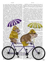 English Bulldog Tandem Fine Art Print