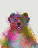 Rainbow Splash Bear Fine Art Print