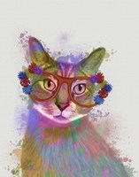 Rainbow Splash Cat 1 Fine Art Print