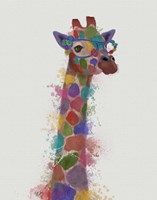 Rainbow Splash Giraffe 2 Fine Art Print