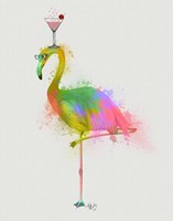 Rainbow Splash Flamingo 2 Fine Art Print
