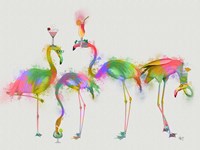 Rainbow Splash Cocktail Party Fine Art Print