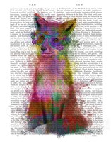 Rainbow Splash Fox 1 Fine Art Print