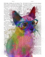 Rainbow Splash Cat 2 Fine Art Print