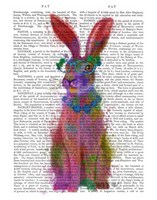 Rainbow Splash Rabbit 2, Full Fine Art Print