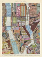 Modern Map of New York II Fine Art Print