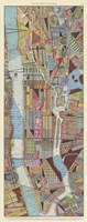 Modern Map of New York III Fine Art Print