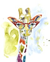 Smarty-Pants Giraffe Fine Art Print