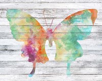 Wings on Wood II Framed Print