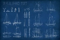 Sailing Infograph Fine Art Print