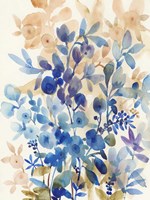 Blueberry Floral I Framed Print