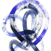 Blue Kinesis IV Framed Print