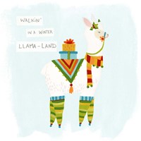 Fa-la-la-la Llama II Framed Print