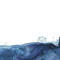 Splash Wave V Framed Print