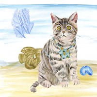 Summer Purr Party II Framed Print