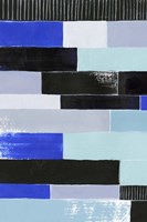 Black & Blue Bricks I Fine Art Print