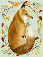 Autumn Wreath II Framed Print