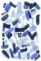 Cerulean Strokes I Framed Print