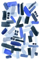 Cerulean Strokes II Framed Print