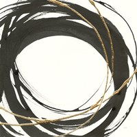 Gilded Enso III Framed Print