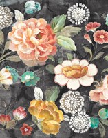 Garden of Delight Black II Fine Art Print