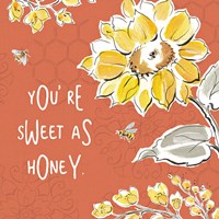 Bee Happy III Spice Fine Art Print