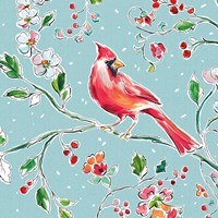 Holiday Wings IV Blue Fine Art Print