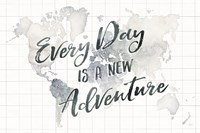 Watercolor Wanderlust World Adventure Fine Art Print